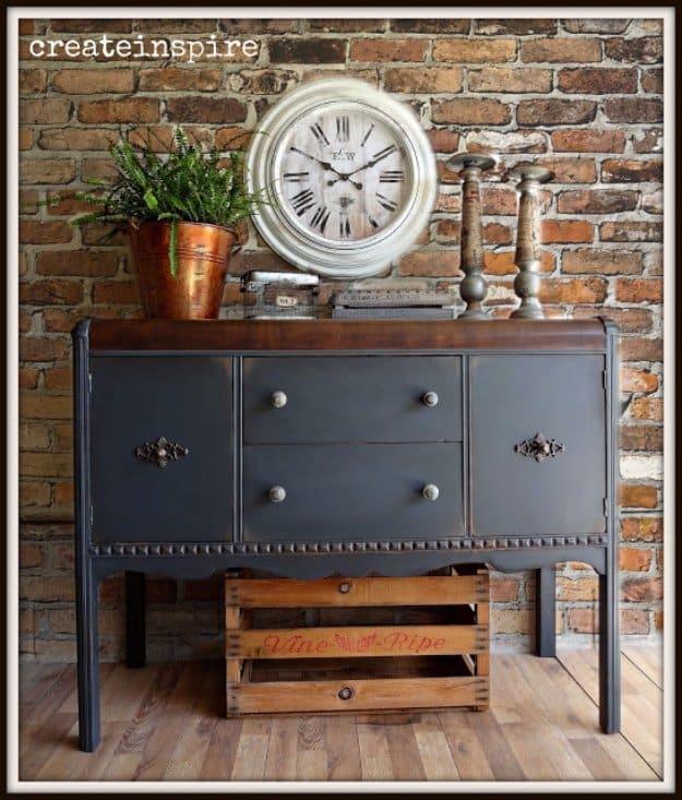 Vintage Buffet in Iron Ore, a simple idea that makes a real difference and handy for your next project