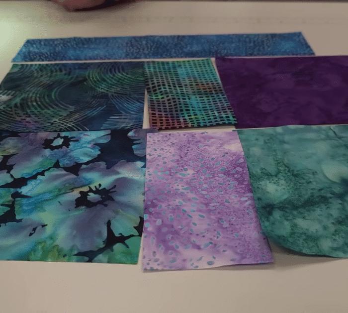 Materials for Serenity Patchwork Quilt