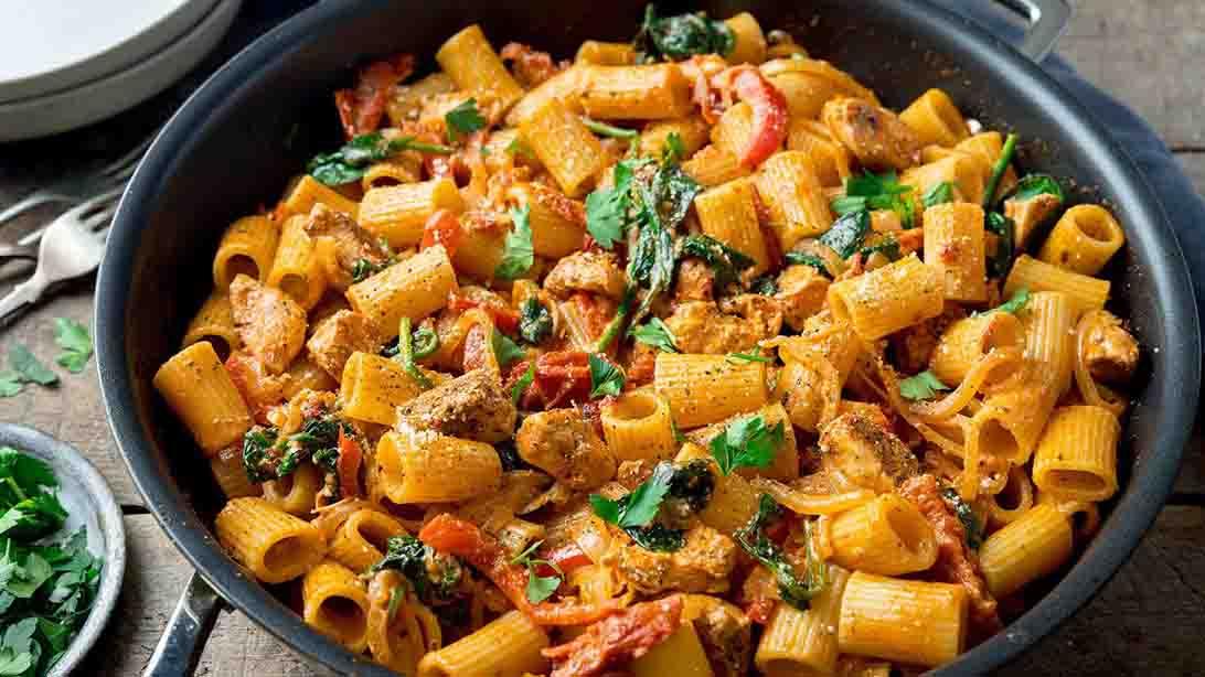 Tuscan Chicken Pasta Recipe
