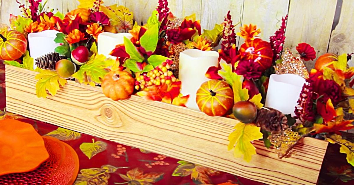 Dollar Tree DIY Thanksgiving/ Fall Centerpiece