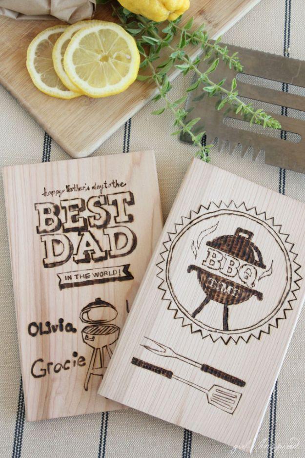 Personalized Wood Burning For Dad, a father's day gift, easy enough for a beginner and an idea worth saving for later