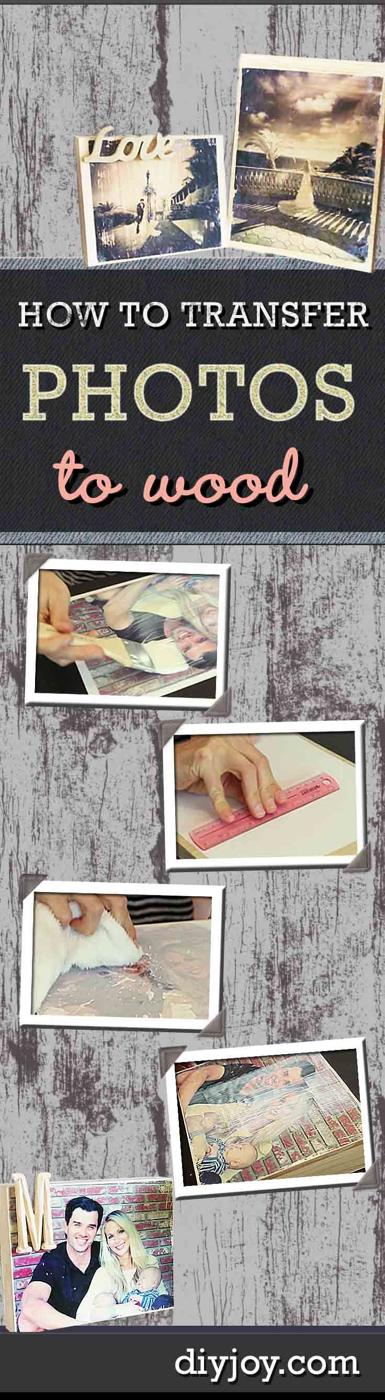 Photo Transfer to Wood, easy enough for a first attempt at a handmade gift and a find that looks like it came from a boutique