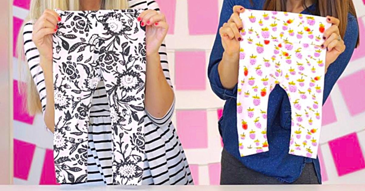 How To Sew Leggings Without A Pattern 2 Ways