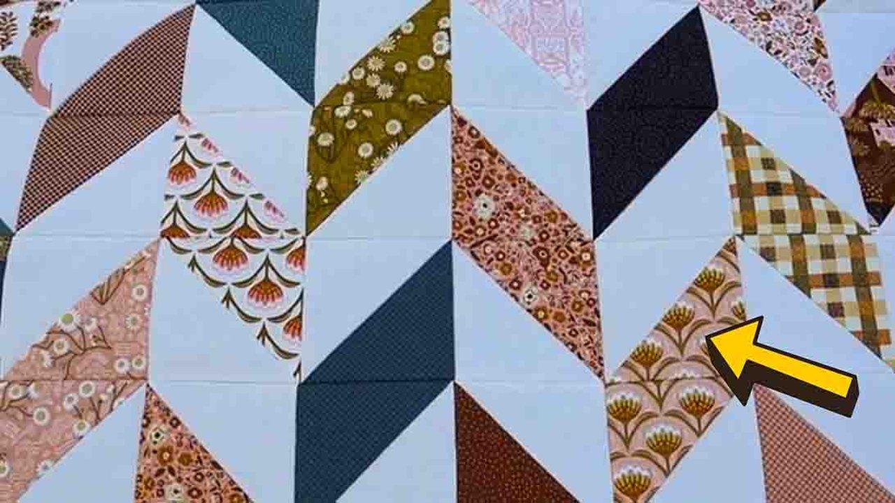 Two Charm Pack Herringbone Quilt