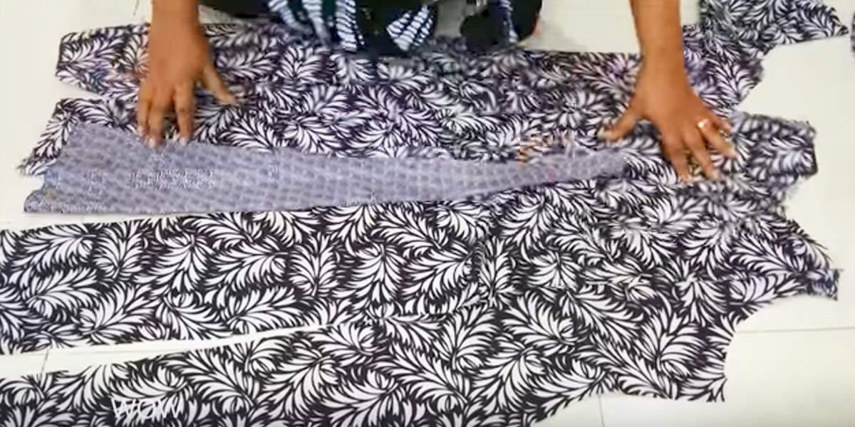 Watch How She Makes An Extraordinary Tunic Top By Adding Contrasting Fabric Panels!