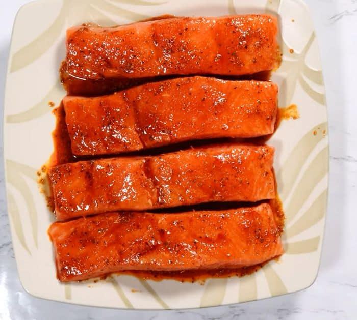 Easy Salmon and Vegetable Bake Ingredients