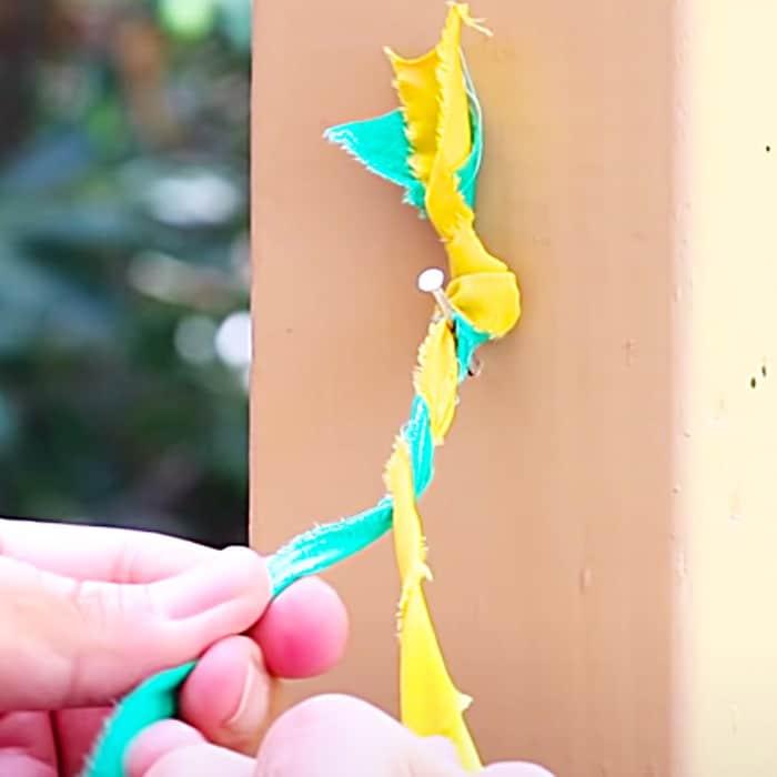 Fabric Lamp Makeover - How To Make A Boho Lamp - Home Decor Ideas