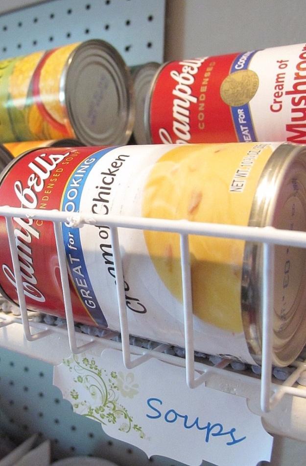Canned Food Organization, low effort once the method is clear and relief from a problem that used to happen weekly