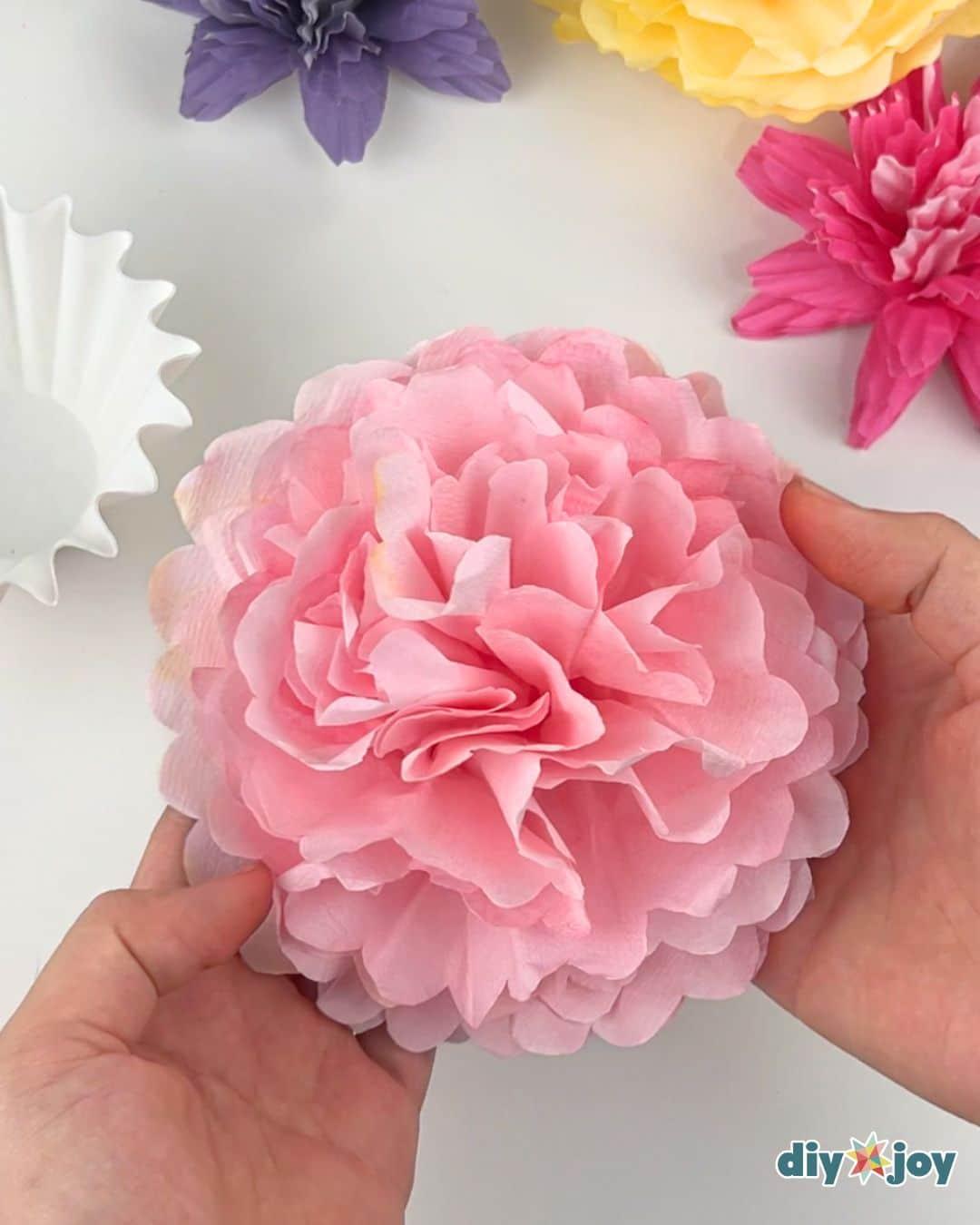 Coffee Filter Flowers — diy coffee filter flowers - marigold