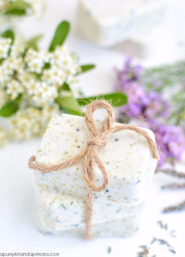 Lavender Chamomile Tea Soap, an easy project to make as a gift and better than a store bought version