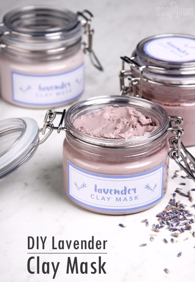 DIY Lavender Clay Face Mask, flexible enough to adjust for a dry or oily complexion and a glow that rivals a proper spa visit