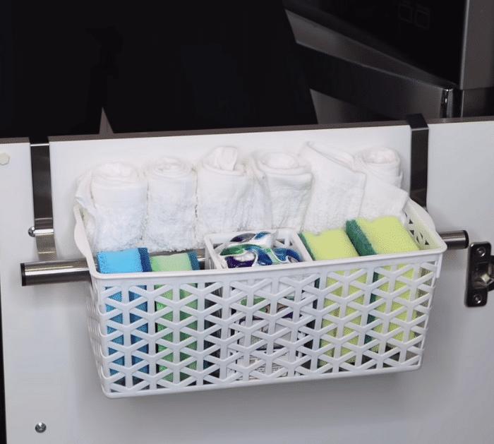 Dollar Tree Towel Bar Organizing Hacks Kitchen