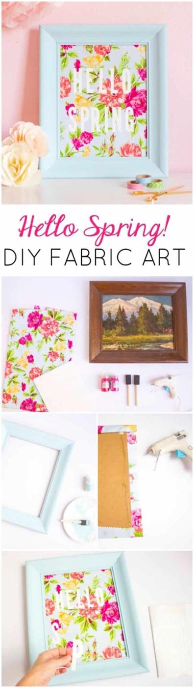 DIY Fabric Art, an easy weekend project with a big payoff and a smart way to add something special to a room