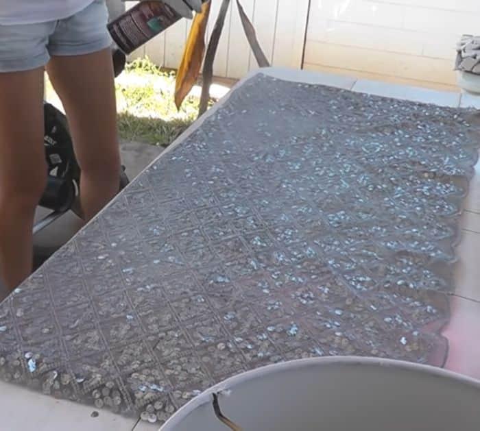 DIY Sequin Lamp Shade Tutorial