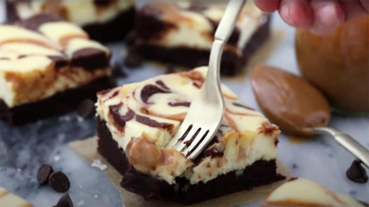 Dulce de Leche Cream Cheese Brownies