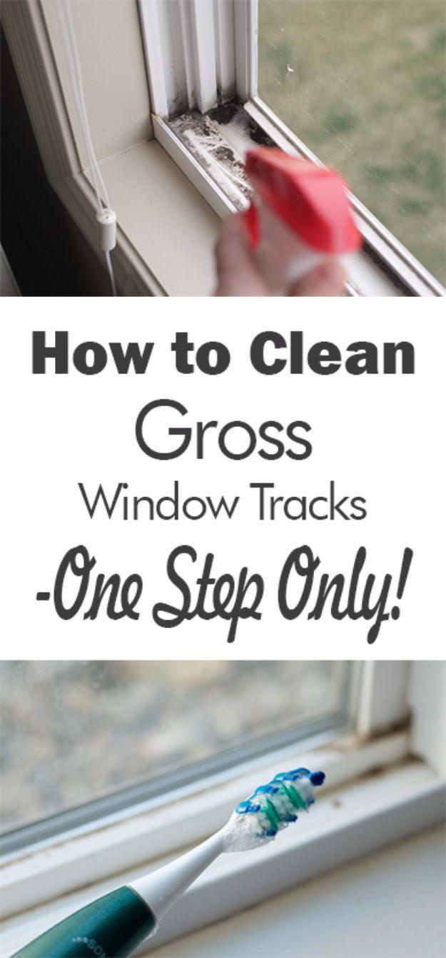 Clean Gross Window Tracks In One Step, a faster household shortcut, and a trick that makes the whole job less of a chore