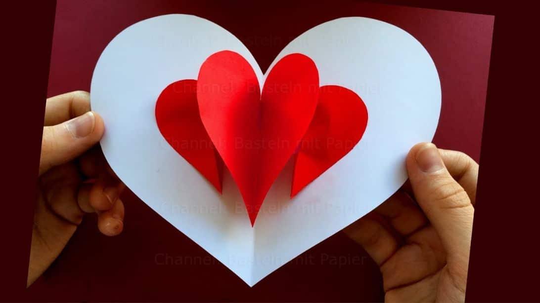 Easy Pop-Up Heart Card Tutorial
