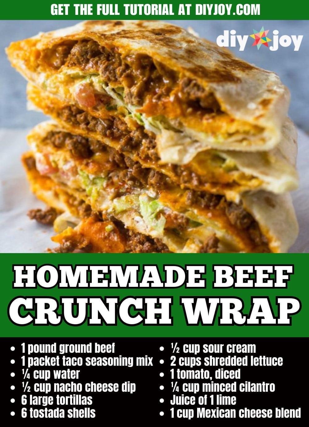 Homemade Beef Crunch Wrap