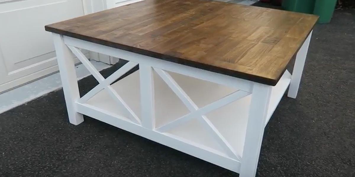 Watch How She Transforms This Coffee Table Into A Charming Farmhouse Table!
