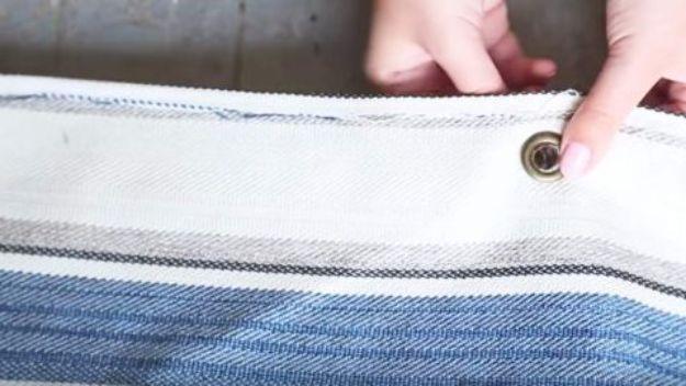 DIY Simple Beach Bag, one of the best summer sewing projects on this list and an idea worth saving for later