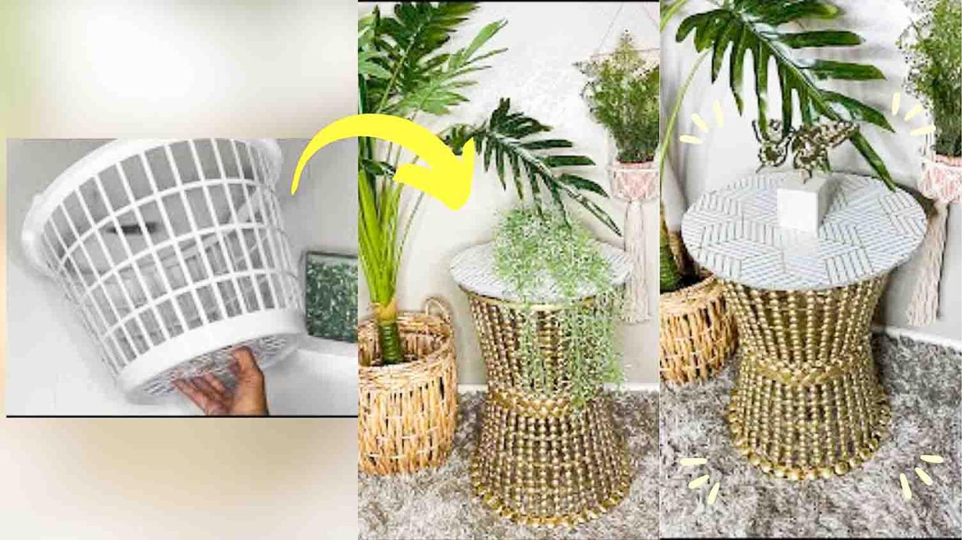 $5 DIY Dollar Tree Side Table Tutorial