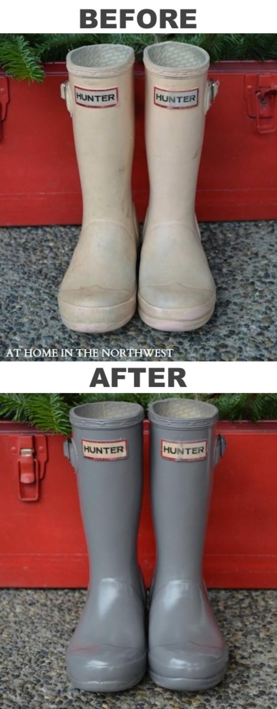 Revamped Rubber Boots, gentle on the budget and the clock alike and something that photographs beautifully in natural light