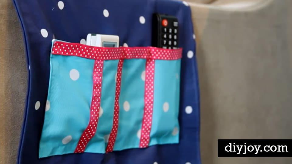 Clever DIY Sofa Caddy Keeps TV Remotes Accessible!
