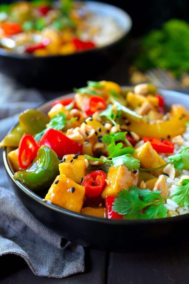 Sweet and Sour Tofu, quick enough for a busy weeknight kitchen and flavor that tastes far richer than the effort involved