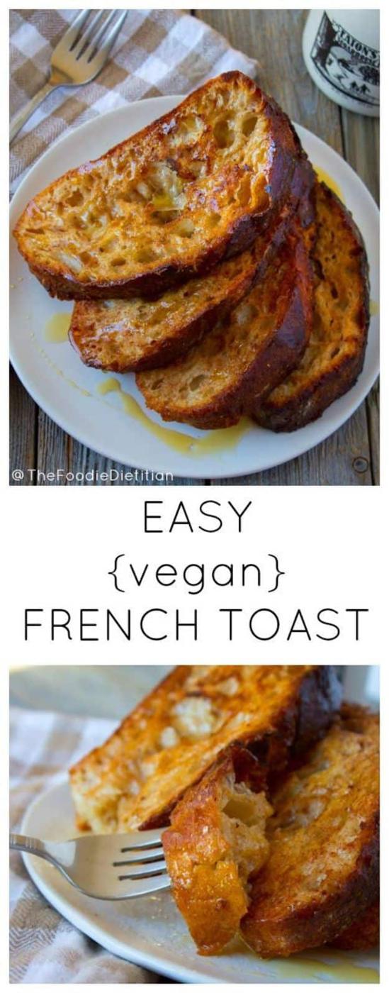 French Toast Recipes - Easy Vegan French Toast - Best Brunch Bites and Breakfast Ideas for French Toast - Stuffed, Baked and Creme Brulee Toasts With Fruit - Healthy Sugar Free, Gl
