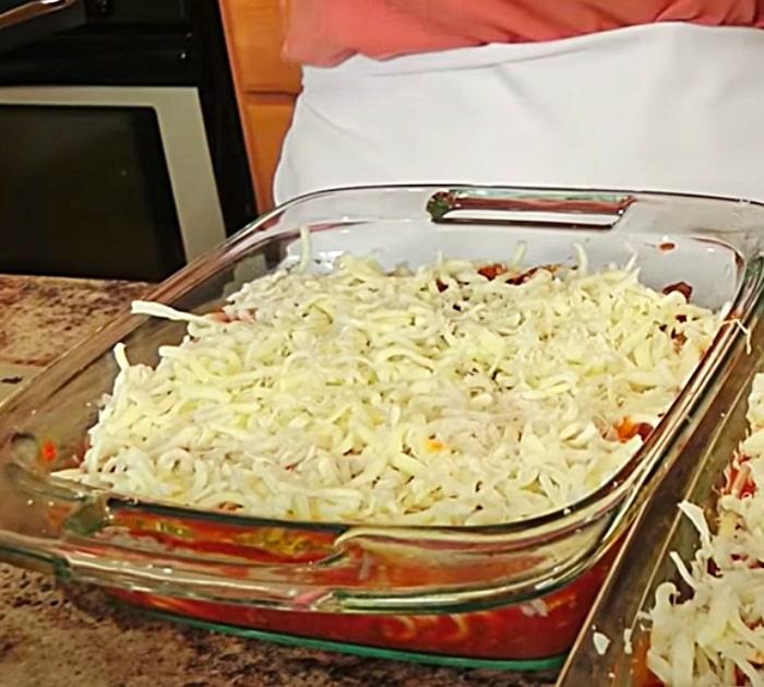 Baked spaghetti casserole like easy lasagna recipe