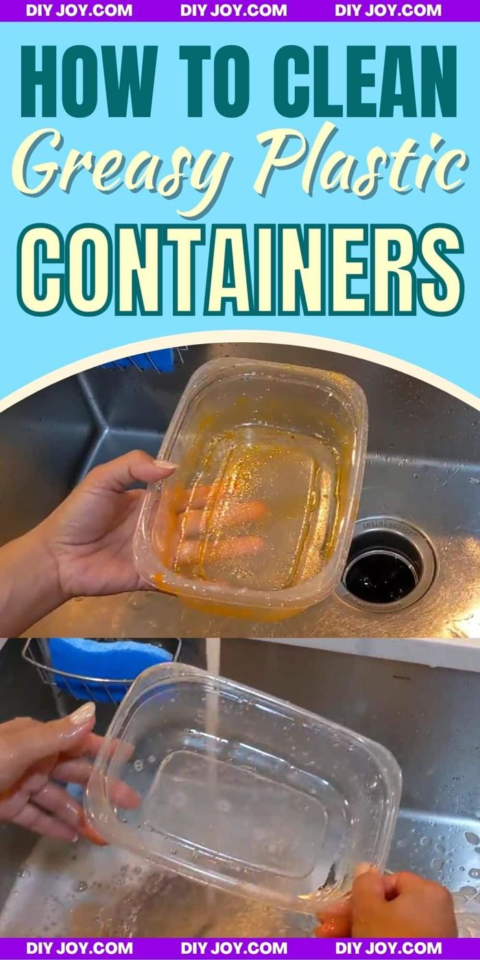 How To Clean Greasy Plastic Containers Easily