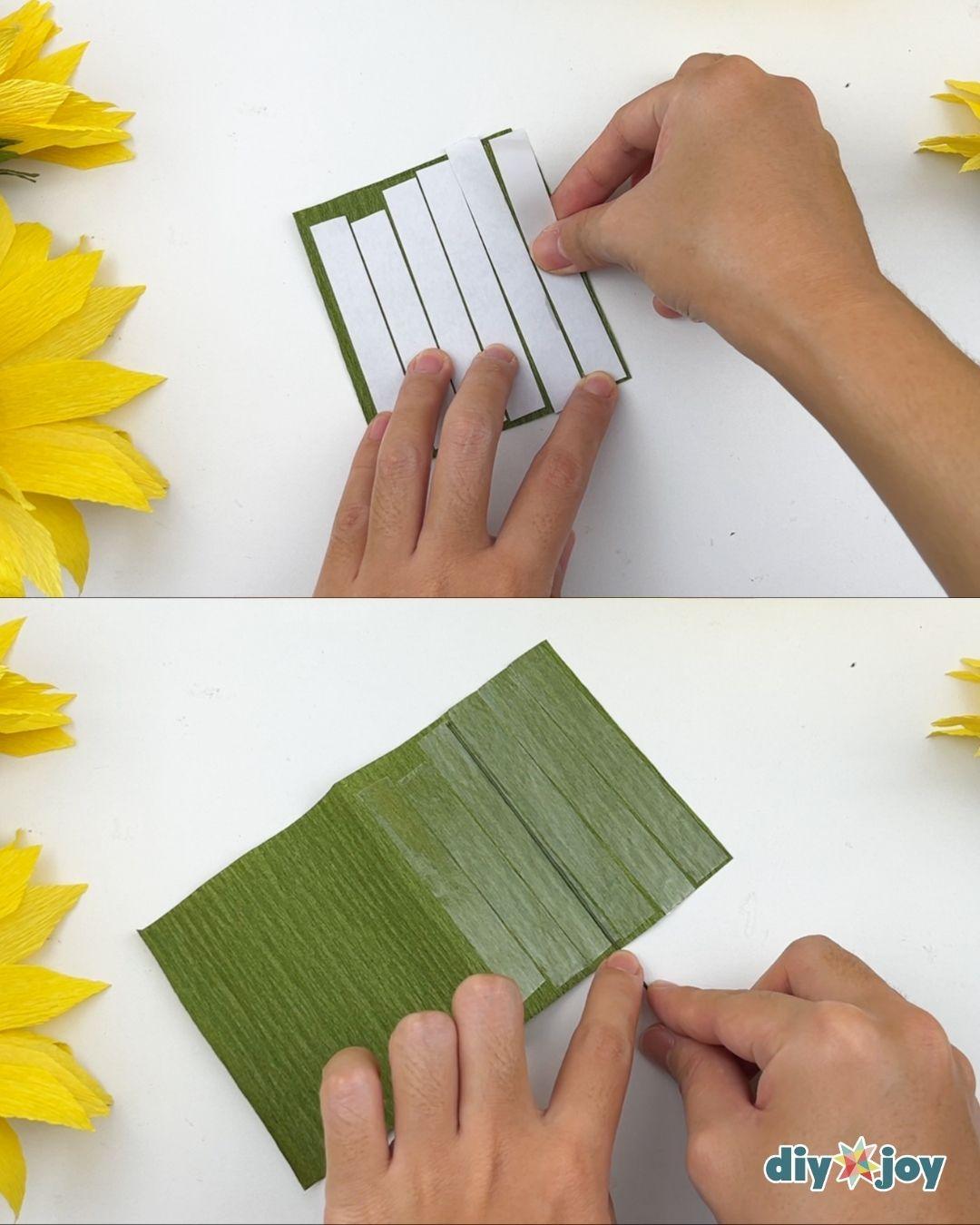 Sunflower Crepe Paper — easy paper flowers