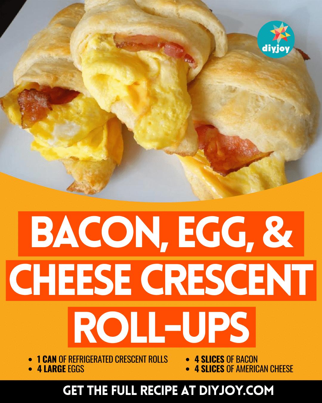 Easy Bacon, Egg, and Cheese Crescent Roll-Ups Recipe