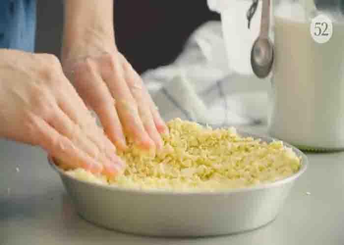 Making the pie crust for the atlantic beach pie