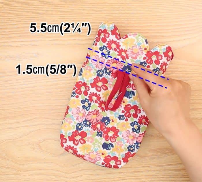 DIY Flower Pouch Bag Sewing