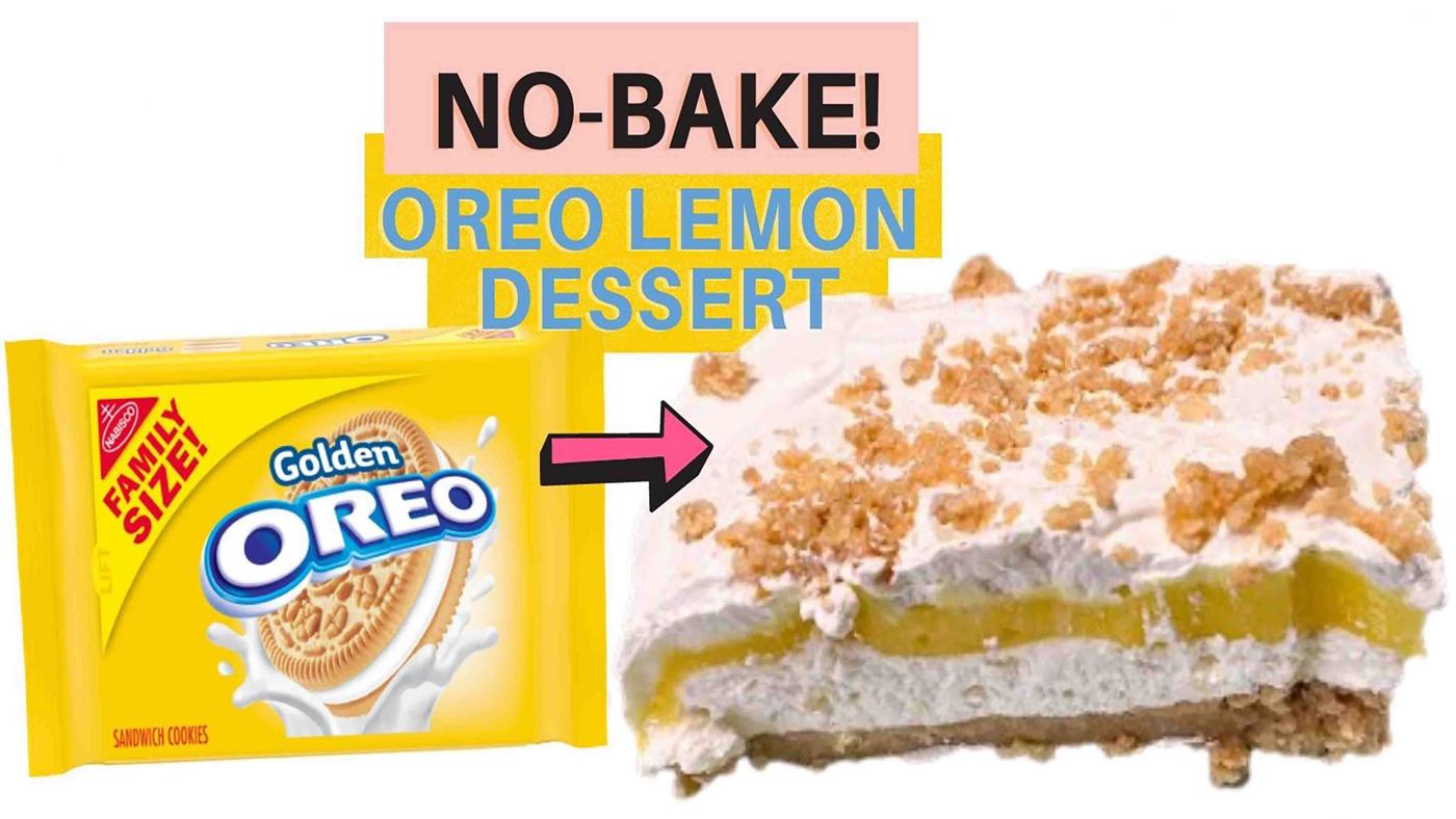 No-Bake Golden Oreo Lemon Dessert Recipe