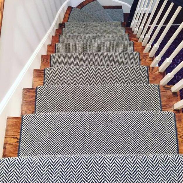 DIY Ideas With Carpet Scraps - Stair Carpet Runners - Cool Crafts To Make With Old Carpet Remnants - Cheap Do It Yourself Gifts and Home Decor on A Budget - Creative But Cheap Idea