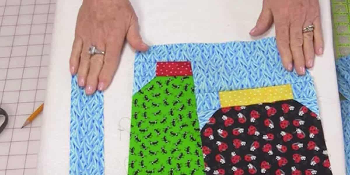 She Cuts Jar Shapes Out Of Fabrics With Bugs On It For A Fun And Easy Quilt. Watch!