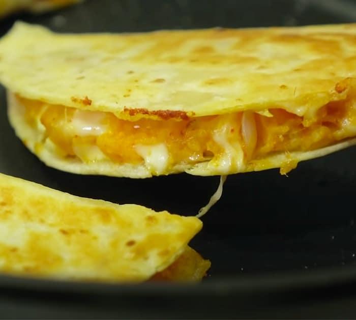 Crispy Potato Quesadilla - Cheesy Potato Tacos Recipe - Mashed Potato Quesadilla Recipe