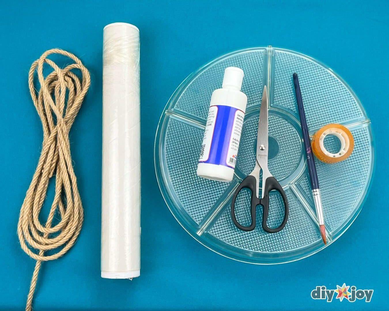 Homemade Jute Rope Tray — drying the rope tray