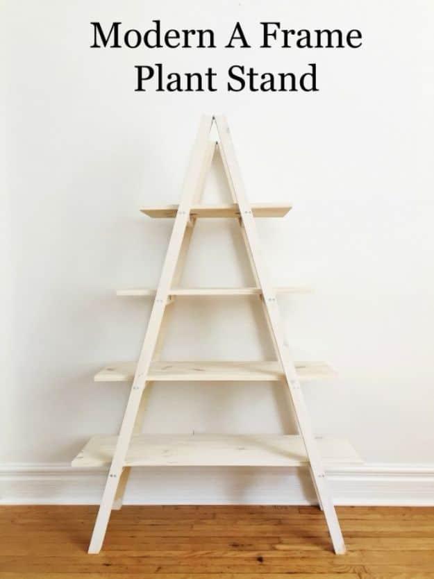 Modern A Frame Plant Stand, a handmade greenery feature, easy to scale up for a full batch and a keepsake worth handing down