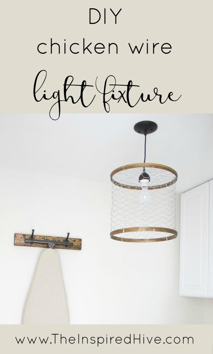 Chicken Wire Lights, a chicken wire project, quick to finish in an afternoon and a charming handmade touch
