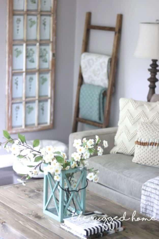 Easy Rustic Ladder, budget friendly using stuff already sitting in a bin and a detail guests always ask about