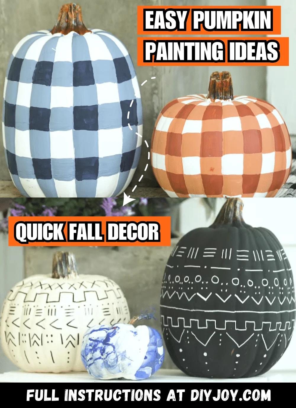 Super Easy DIY Pumpkin Painting Ideas