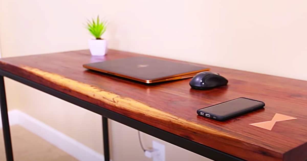 How To Make A Modern Desk With A Wireless Charging Bay