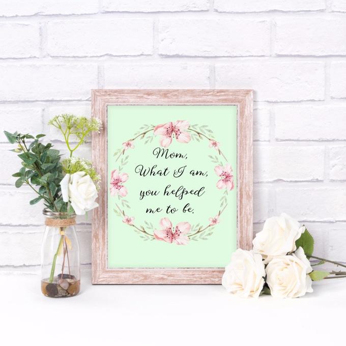 Mother's Day Quote Free Printable, easy to fit into a busy afternoon and a fun update worth trying at least once