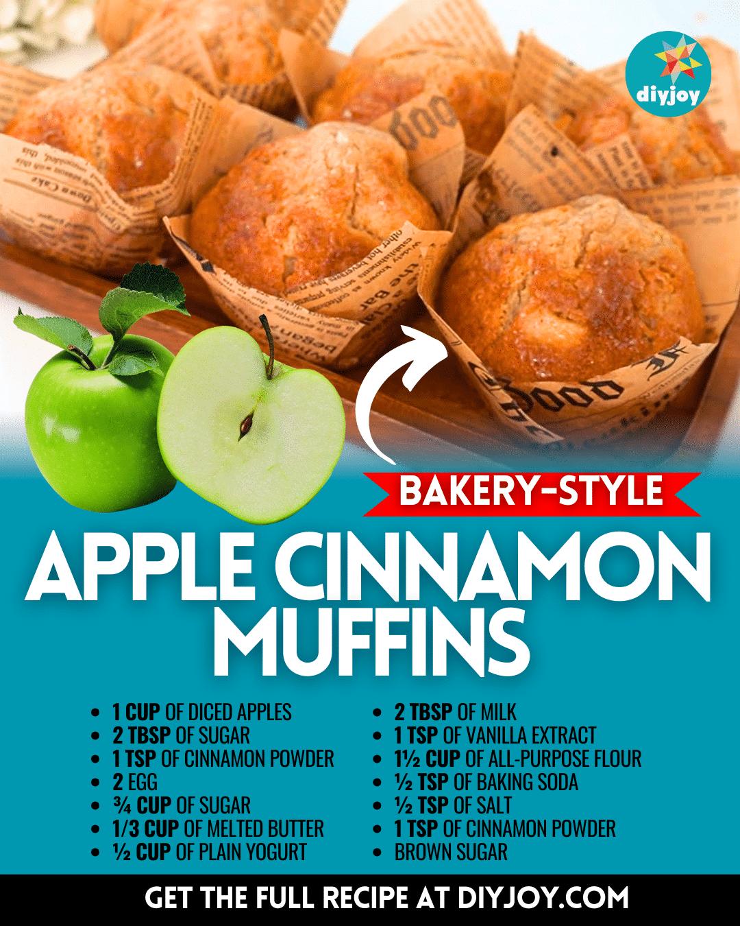 Easy Bakery-Style Apple Cinnamon Muffins