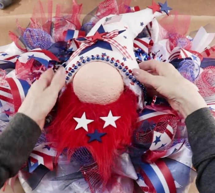 Easy Dollar Tree DIY Patriotic Ruffle Wreath Tutorial