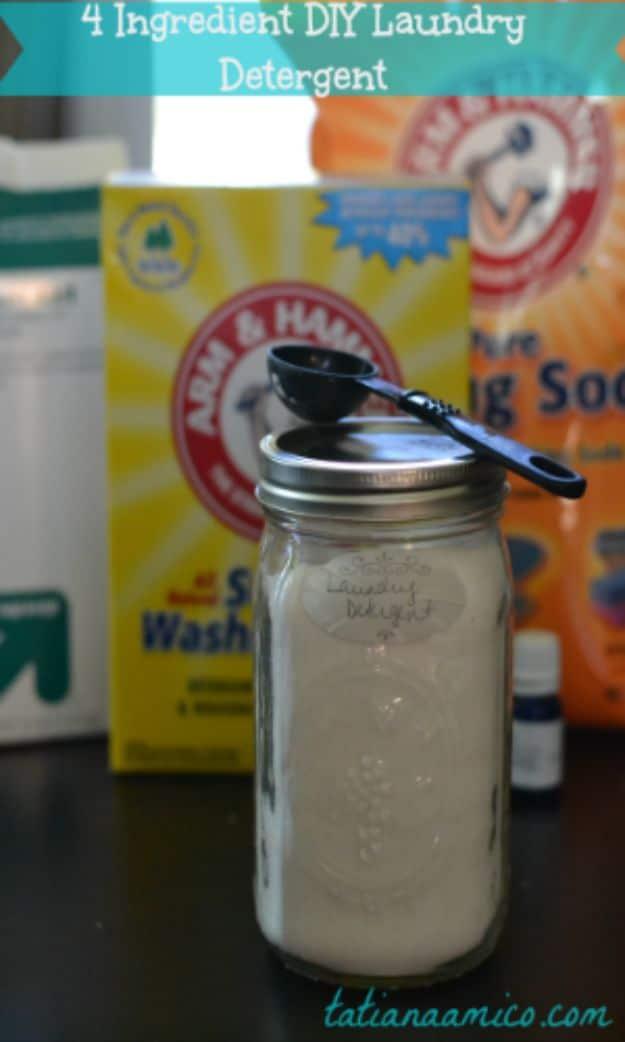 4-Ingredient DIY Chemical Free Laundry Detergent, a cleaning recipe, straightforward enough to knock out in a day