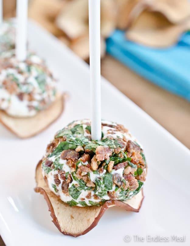 Cheap Party Food Ideas | Cheese Balls on a Stick | DIY Projects and Crafts by Sueeye #appetizers #partyfood #recipes